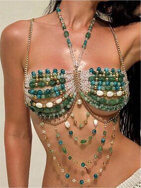 Green Transparent Holiday Pool Party Holiday Colorful